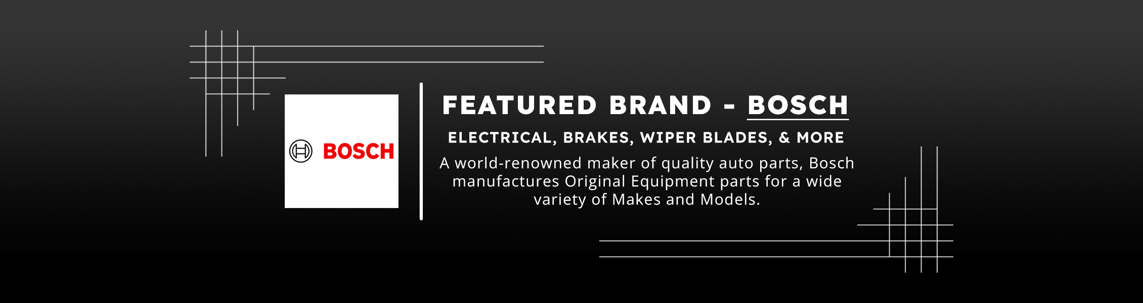 Featured Brand Bosch Banner